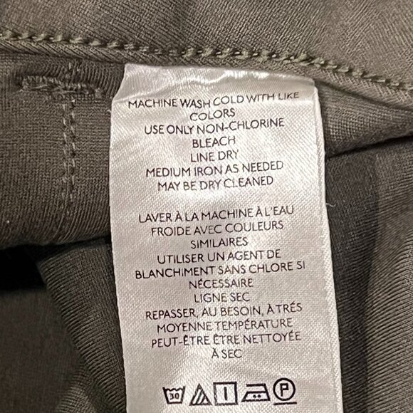 Anthropologie Maeve Colette Wide-Leg Cropped Pants, Olive, 32 - Picture 6 of 9